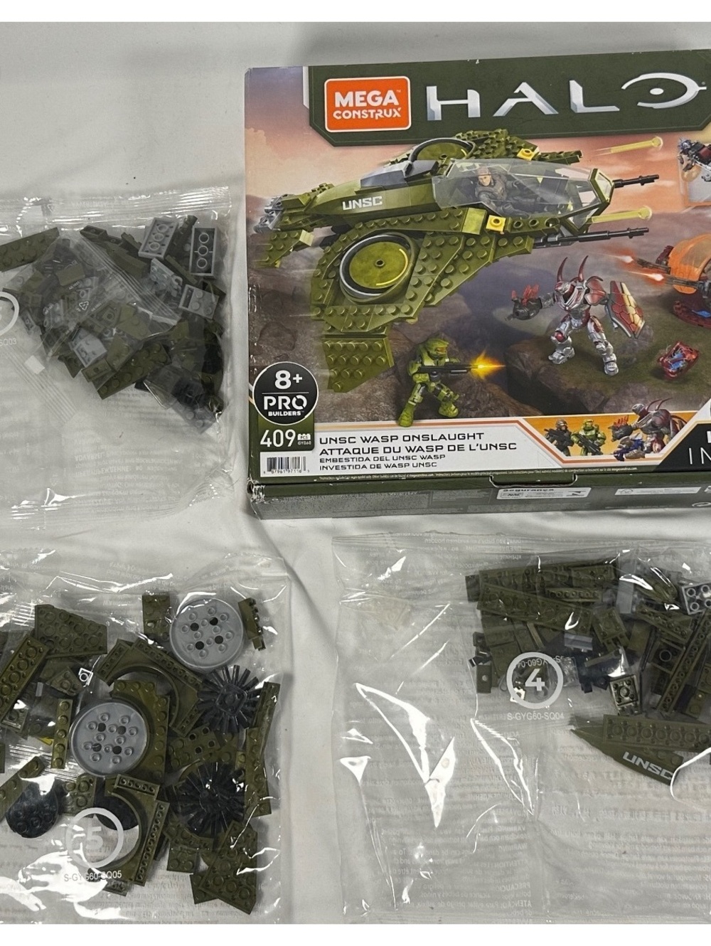Mega Construx Halo Infinite UNSC Wasp Onslaught Building Set 2-in-1 Model
